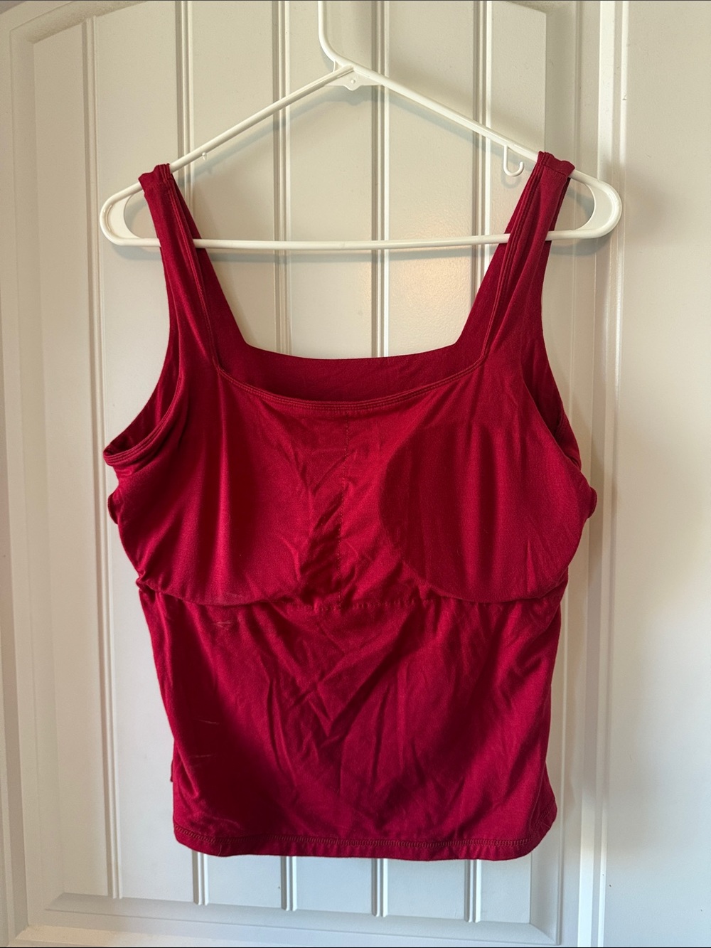 Klassy Network Red Tank Top Built in Bra - Picture 3 of 3